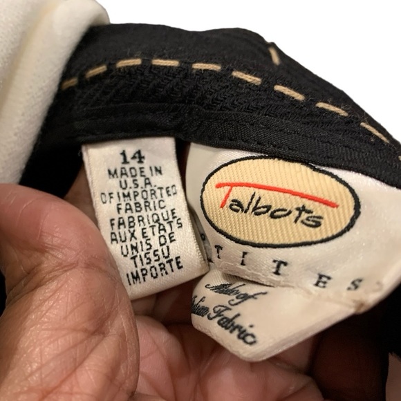 Talbots Petites Black Wool Boot Length Skirt/SZ 14 - Picture 8 of 9